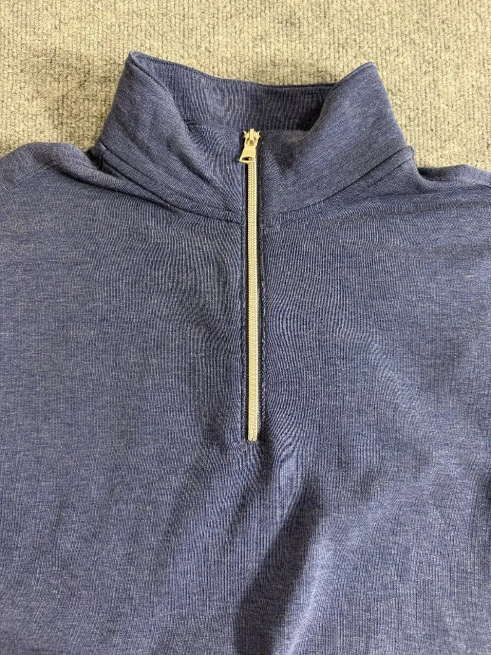 Banana Republic Polartec Men’s Quarter Zip Pullover Sweatshirt Navy Blue Size L